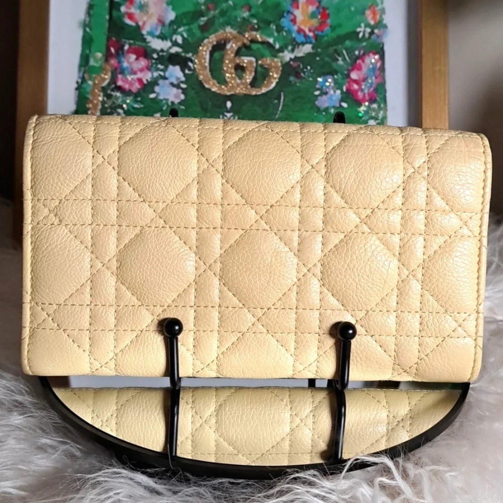 Christian Dior Caro Orchid Long Wallet